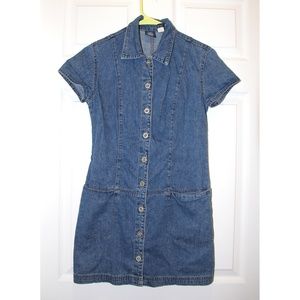 Gap Blue Jeans Dress with front buttons